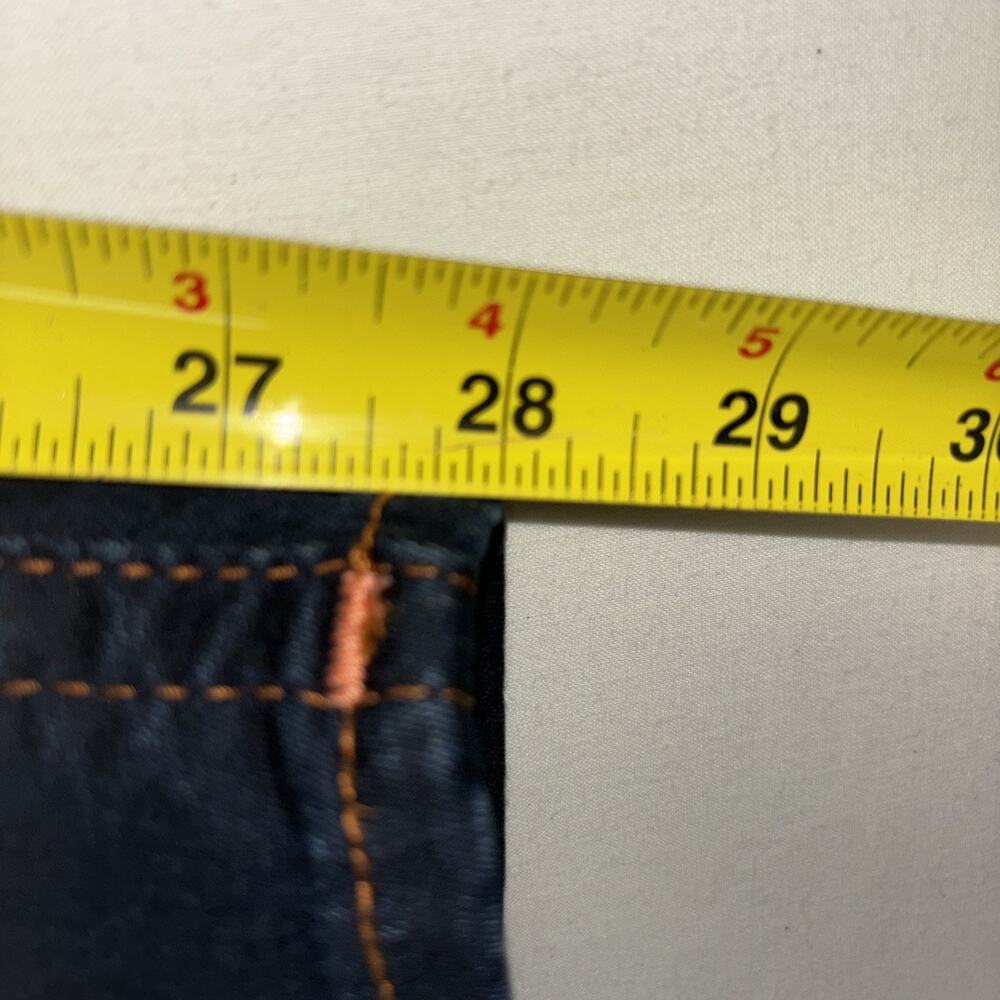 True Religion Jennie Curvy Mid Rise Super Skinny Jeans Size 33W Dark Wash Womens - Picture 6 of 10